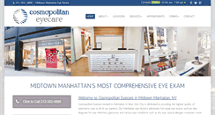 Desktop Screenshot of cosmopolitaneyecare.com